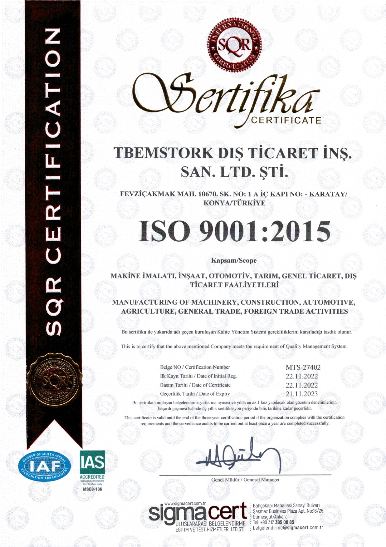ISO 9001:2015